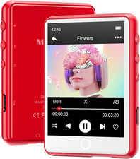 128GB MP3 Player Bluetooth 5.3 with 2.4" Full Touch Screen  Portable Digital Mus