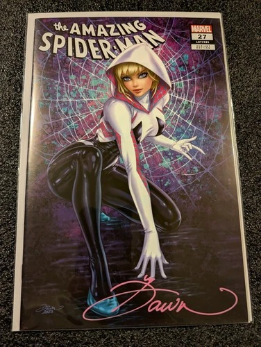 Amazing Spider-Man #27 CK Variant Signed By Dawn McTeigue W/COA (Marvel 2023) NM