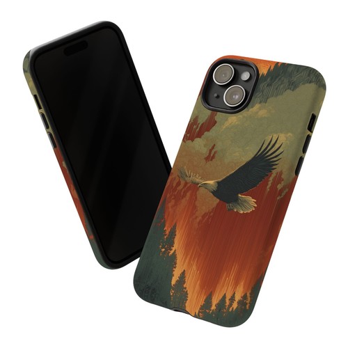 For iPhone | Samsung Galaxy | Pixel Phone Case - Eagle Soaring Wilderness Sunset - 第 47/239 張圖片