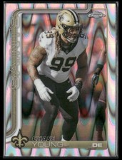 2025 Topps Chrome Chase Young #220 Raywave Refractor Saints (916)