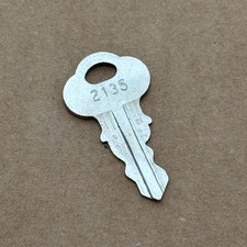 1X Genuine Motorola Base cabinet Locking bracket Radio Key #2135 Chicago Lock Co