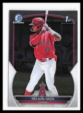 2023 Bowman Chrome Prospects #BCP-132 Nelson Rada Los Angeles Angels RC 1st 10