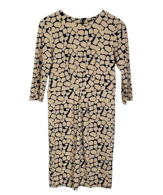 J. McLaughlin Catalina Cloth Geometric Pebble Print Sheath Dress Size M