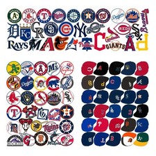 100 Pcs Sports Stickers,Baseball Stickers,Baseball Team Logo Decals,Hydroflask B