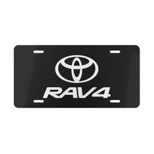 Toyota RAV4 Car Front License Plate Tag Vanity Style – Auto Metal Aluminum