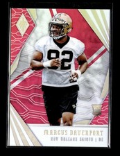 Marcus Davenport RC: 2018 Panini Phoenix Pink Parallel Rookie Card /199 #146. rookie card picture