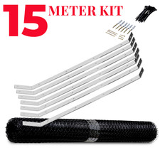 15M Cat Proofing Net Garden Fencing Security Steel Brakets and Mesh with Screws