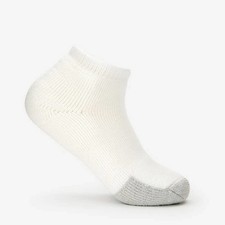Thorlos L26232 Unisex White Tennis No Show Single Pair Sock Size M