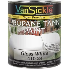 Propane Tank - Gloss White Quart fits Paint Propane Tank