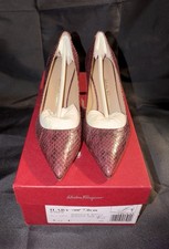 Salvatore Ferragamo - ‘Biscotto’ Heels - Brand New With Box - Red - Size 5.5C UK