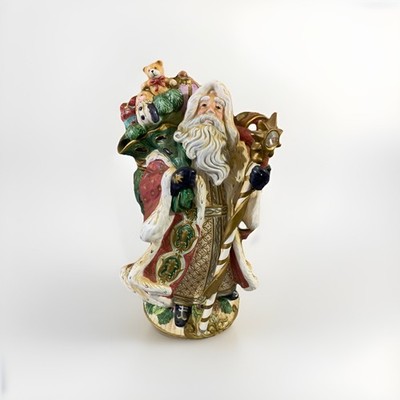 Fitz and Floyd Classics FLORENTINE Santa Claus Christmas PITCHER 10.75''H x 7''L