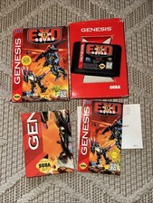 Sega Genesis EXO SQUAD CARTRIDGE (untested), BOX, Instructions, & Poster