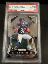 2019 Panini Prizm - David Montgomery #327 (RC) Rookie Card PSA 10. rookie card picture