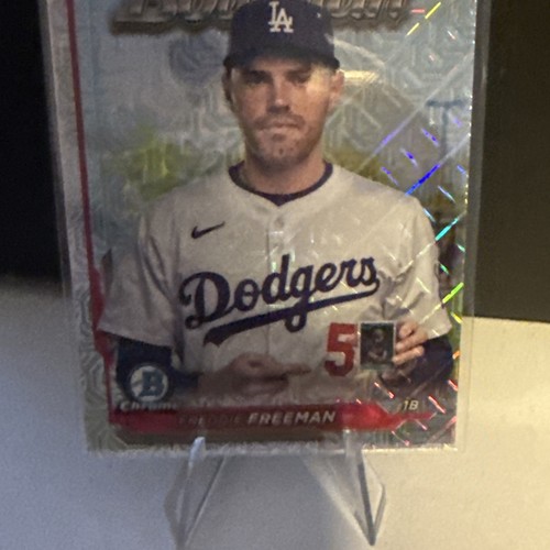 2024 Bowman Chrome Freddie Freeman My 1st Bowman MOJO REFRACTOR #M1B-5 Dodgers🔥 - 第 2/5 張圖片