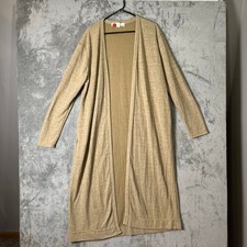 Free People Beach Bicoastal Cardigan Long Open Front Duster Minimalist Chic LG