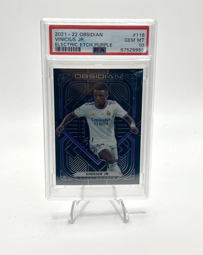 2021-22 Obsidian Vinicius Jr. Electric Etch Purple /30 PSA 10 - pop 1! 
