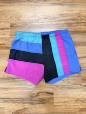 Vintage St Johns Bay Swim Trunks Color block Size M Excellent Condition