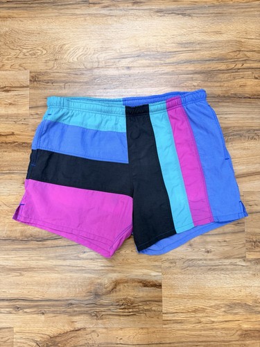 Vintage St Johns Bay Swim Trunks Color block Size M Excellent Condition