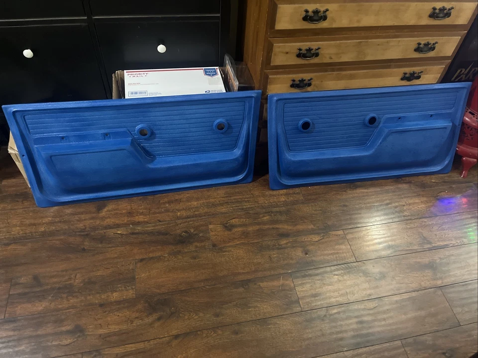 Chevrolet GMC 1967 1971 camión blazer paneles de puerta derecha par azul usado Foto 3 de 4