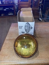 Vtg Ge Ac Guide Sealed Beam 12v L4415a Amber Fog Light Untested Good Cond Wbox
