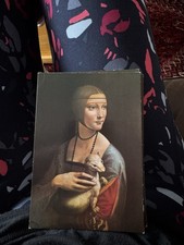 Medici Society Postcard Vintage PC 1511 Lady With An Ermine