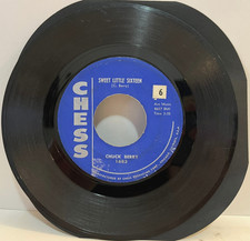 CHUCK BERRY - Sweet Little Sixteen / Reelin & Rockin- 7" Vinyl Record 45RPM - VG