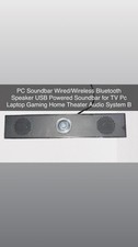 PC Soundbar Wired and Wireless Bluetooth Speaker USB Powered Soundbar for TV Pc