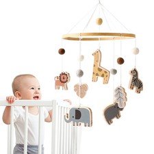 Jungle Animals Baby Mobile for Crib  Nursery Safari Decor for Boys Girls
