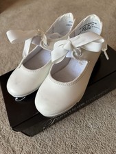 Theatrical Footwear Girls White Tap Shoes Size 11