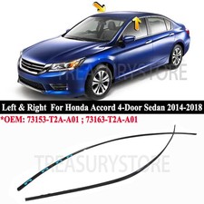 Left Right For Honda Accord 4-door 2014-2018 Roof Molding Trims Drip Side Pair
