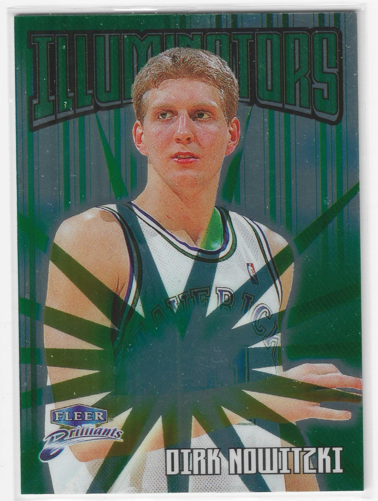1998-99 Fleer Brilliants Illuminators Dirk Nowitzki #I9 RC Year Dallas Mavericks