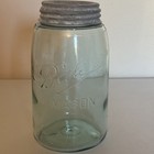 Vintage Blue /Aqua Ball Mason Jar — photo 1