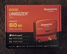 Speedrite 6000 Energizer 60 Mi Fence Charger AC/DC Powered Brand New SPEED RIGHT
