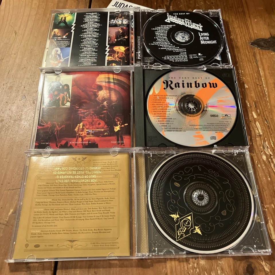 Black Sabbath Dio Years / Rainbow / Judas Priest Greatest Hits Best Of CD Lot - Image 3 of 3