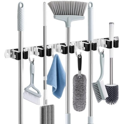 Broom Holder Wall Mount Broom Organizer Wall Mount Stainless Steel Broom and Mo