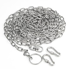 16FT/5M Heavy Duty Dog Chain for Yard, 1/8" 304 Stainless Steel Tie Out Cable...