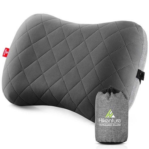Ultralight Inflatable Pillow with Removable Cover for Neck Lumber Support - U...