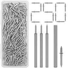250 Pack Double-Headed Skirting Nails With Sleeve Tool - Double Sided 250pack