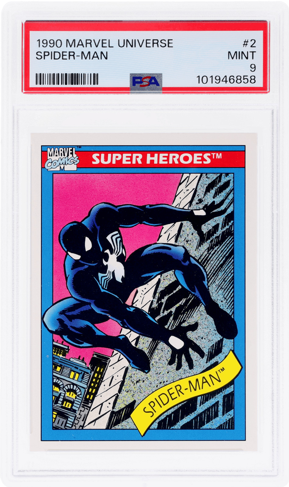 1990 Marvel Universe Spider Man #2 PSA 9
