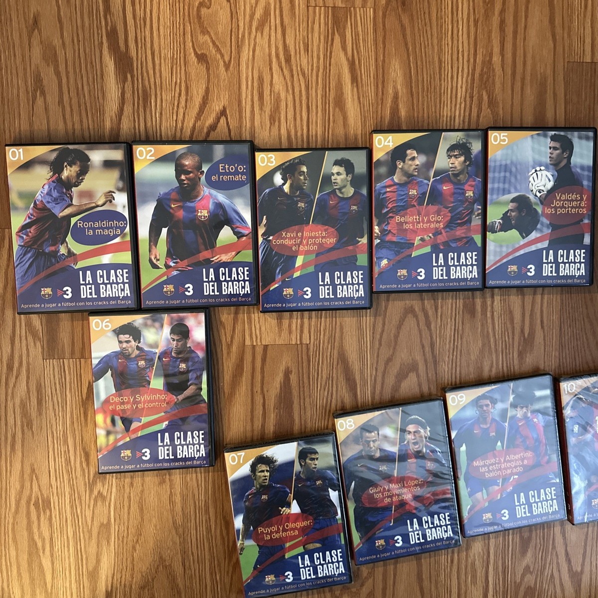La Clase Del Barca DVD Set 1-10 FC Barcelona Training Series