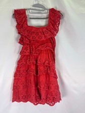 Show Me Your Mumu Red Cotton Lucy Mini Dress Size XS
