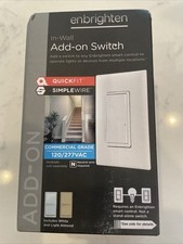 GE Enbrighten In-Wall Add-On Switch with Quic...
