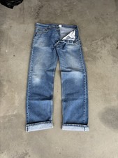 Vintage Y2K Levi s 501xx Distressed Faded Blue Jeans Men's 34x32 Button Fly