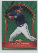 2011 Topps Finest Green Refractor 66/199 Jayson Werth #38 0a7