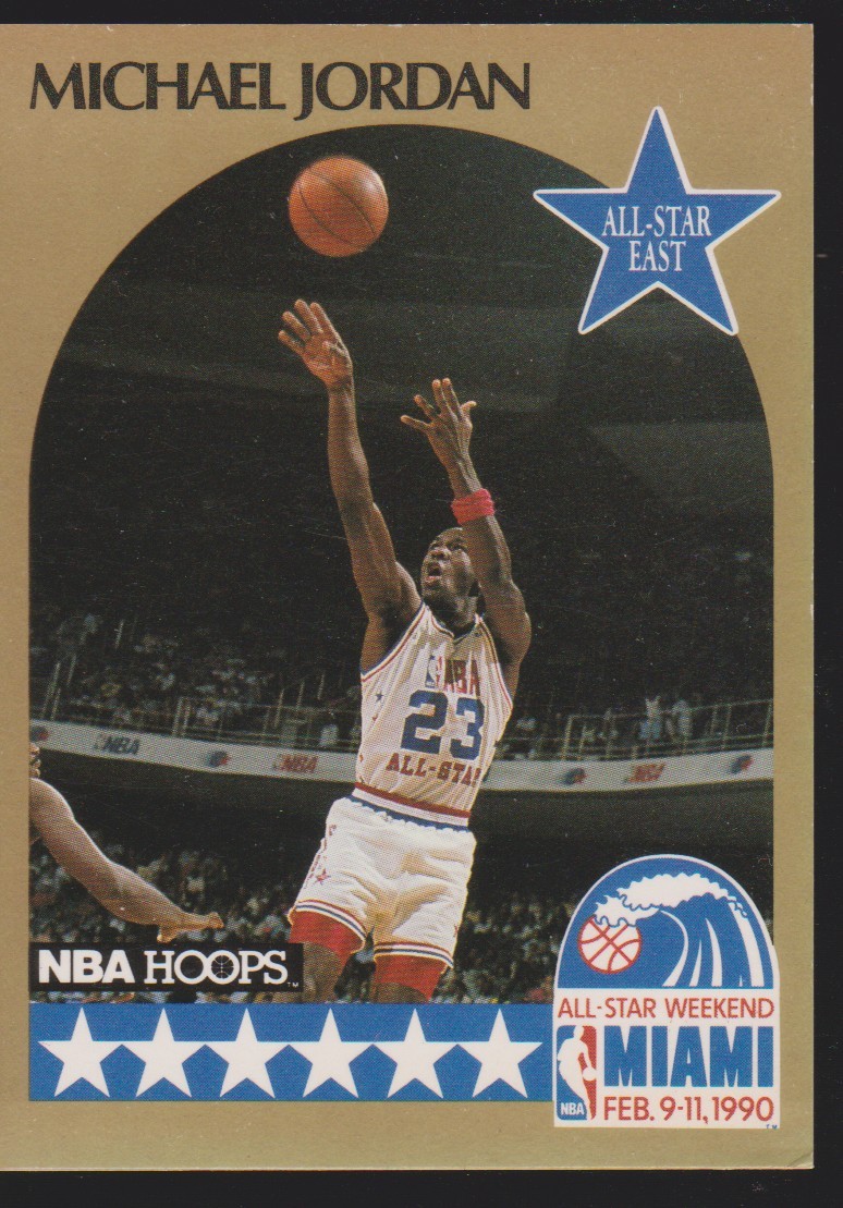 1990-91 Hoops #5 Michael Jordan Chicago Bulls