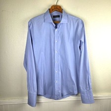 Men's Ralph Lauren 100 Cottpn Light Blue Button Down Shirt Neck Size 17