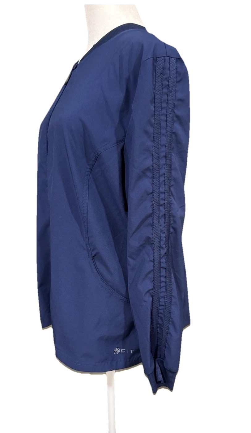 White Cross Scrub Jacket  Pockets