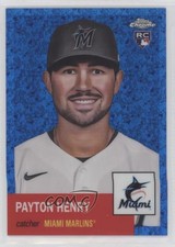 2022 Chrome Platinum Anniversary Blue Mini-Diamond Refractor Payton Henry 11ur