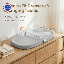 Papablic Wipeable Baby Changing Pad Removable Safety Strap Easy Clean Non Slip