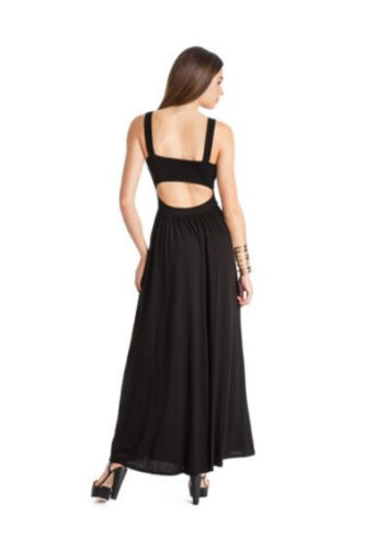 Marciano Black Malibu Cutout Maxi Dress S 2/4/6 top jacket jean skirt guess gown